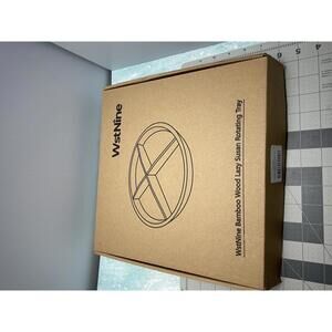 WstNine Bamboo Wood Lazy Susan Rotating Tray‎